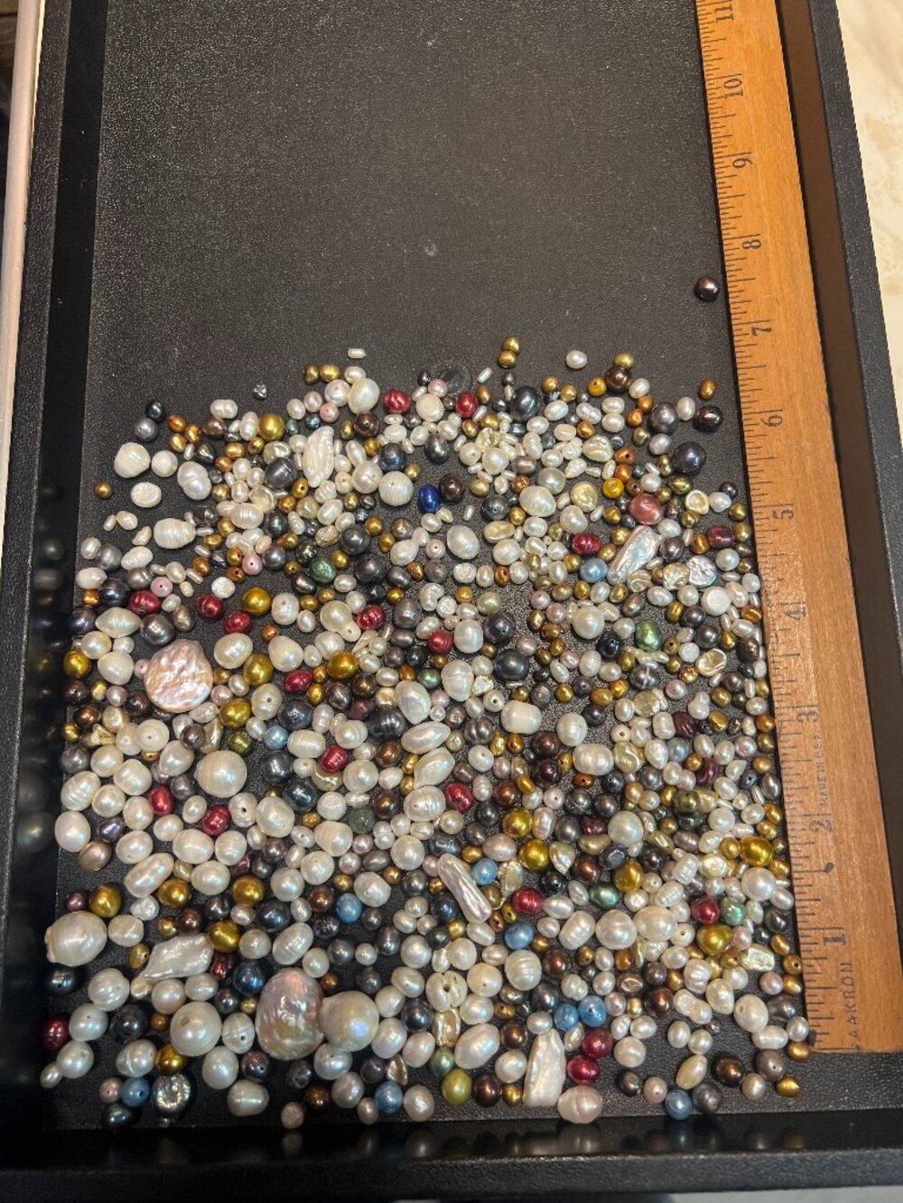 1/2 pound genuine pearl bead mix Lot 2